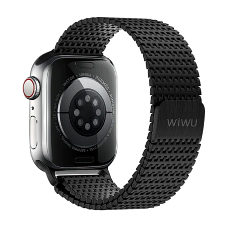 Магнитный браслет WIWU Domino для Apple Watch 44 / 45 / 46 / 49mm сталь - 2