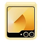 Клип-кейс (накладка) Samsung Kindsuit Case для Samsung Galaxy Z Flip 6 / 7 FE экокожа, жёлтый - 5