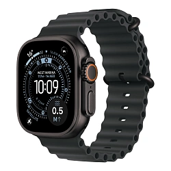 Ремешок Apple Ocean Band Extension для Apple Watch 44 / 45 / 46 / 49mm фторэластомер Black Natural Titanium (One Size)