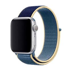 Спортивный браслет для Apple Watch 38 / 40 / 41 / 42mm нейлон тёмно-синий