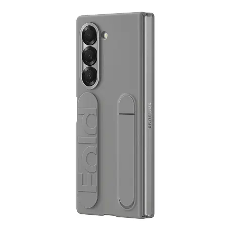 Клип-кейс (накладка) Samsung Silicone Case для Samsung Galaxy Z Fold 6 силикон, серый - 4