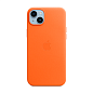Клип-кейс (накладка) Leather Case MagSafe для Apple iPhone 14 Plus кожа, оранжевый