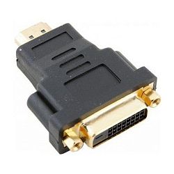 Адаптер-переходник Vcom (HDMI to DVI-D), чёрный