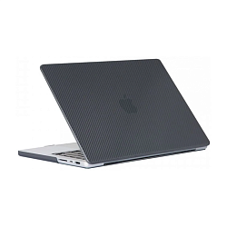 Клип-кейс (накладка) K-DOO Air Carbon для Apple MacBook Pro 13" (2020 / 2022) поликарбонат, чёрный