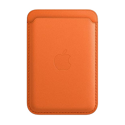 Кардхолдер Apple Leather Wallet with Magsafe для Apple iPhone кожа, Orange (Find My)