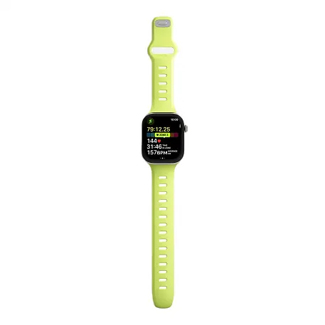 Спортивный ремешок Nomad Tempo Band для Apple Watch 44 / 45 / 46 / 49mm фторэластомер жёлтый - 3