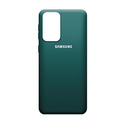 Клип-кейс (накладка) Silicone cover закрытый для Samsung Galaxy A23 силикон, тёмно-зелёный