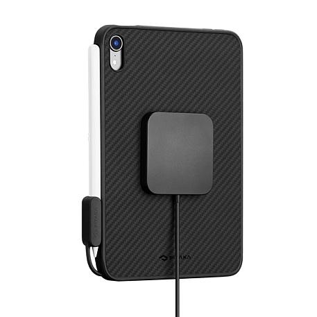 Клип-кейс (накладка) Pitaka MagEZ Case Pro для Apple iPad Mini 8.3" (2021 / 2024) кевлар (арамид), чёрно-серый (полоска) - 5