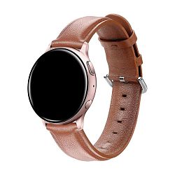 Ремешок для Samsung Watch 20mm кожа светло-коричневый