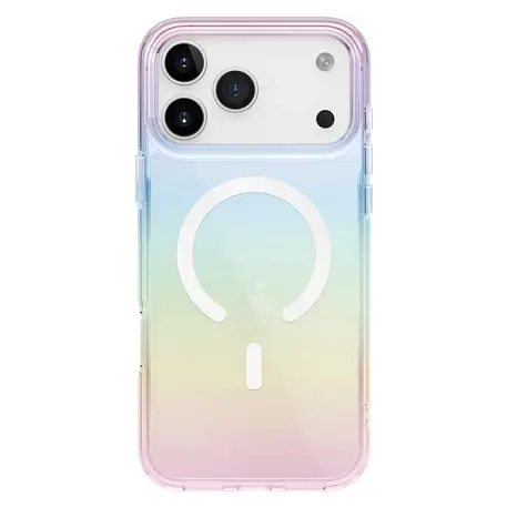 Клип-кейс (накладка) UNIQ Iridescia MagSafe для Apple iPhone 17 Pro полиуретан, голографический прозрачный - 2