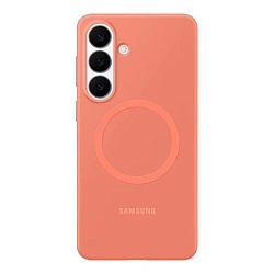 Клип-кейс (накладка) Samsung Silicone Magnet Case для Samsung Galaxy S26 Plus силикон, коралловый