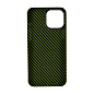 Клип-кейс (накладка) K-DOO Kevlar для Apple iPhone 13 кевлар, чёрно-зелёный (полоска) - 2
