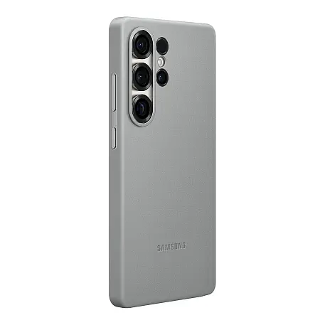 Клип-кейс (накладка) Samsung Kindsuit Case для Samsung Galaxy S25 Ultra экокожа, поликарбонат, серый - 2
