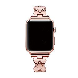 Браслет (ромб) для Apple Watch 44 / 45 / 46 / 49mm сталь золотой