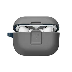 Кобура UNIQ Clyde для Apple AirPods Pro 2 полиуретан, поликарбонат, серо-синий