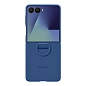 Клип-кейс (накладка) Samsung Silicone Case with Ring для Samsung Galaxy Z Flip 7 силикон, поликарбонат, синий