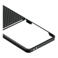 Клип-кейс (накладка) uBear Supreme Mag Case для Samsung Galaxy Z Flip 7 кевлар (арамид), чёрно-серый (полоска) - 3