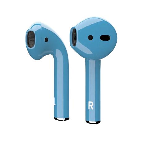 Беспроводные наушники Apple AirPods 2 с зарядным футляром серо-голубой (5012) - 2