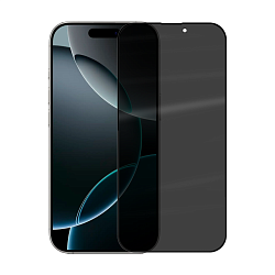 Защитное стекло Mocoll Privacy 2.5D для Apple iPhone 16 Pro / 17, черная рамка