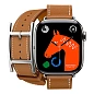 Умные часы Apple Watch Hermes Series 11 42mm GPS + Cellular Silver Titanium Case Gold Double Tour Hapi Strap (with Orange Hermès Sport band) - 2