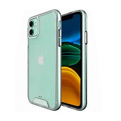 Клип-кейс (накладка) Space для Apple iPhone 11 полиуретан, поликарбонат, прозрачный