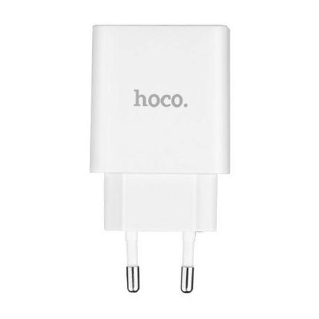 Сетевое зарядное устройство Hoco C25A с индикатором 12 Вт, белый