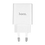 Сетевое зарядное устройство Hoco C25A с индикатором 12 Вт, белый - 1