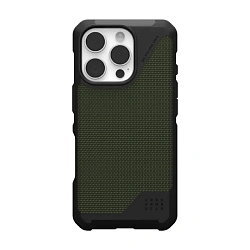 Клип-кейс (накладка) UAG Metropolis LT Magsafe для Apple iPhone 16 Pro Max полиуретан, ткань, кевлар (арамид), оливковый