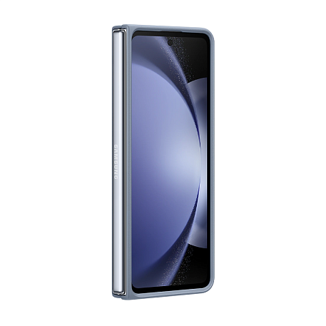 Клип-кейс (накладка) Samsung Eco-Leather Case для Samsung Galaxy Z Fold 5 экокожа, голубой - 3