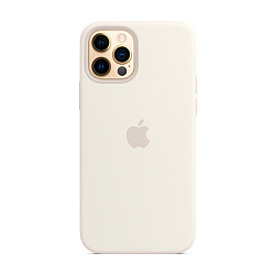 Клип-кейс (накладка) Silicone Case для Apple iPhone 12 / 12 Pro силикон, белый