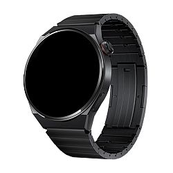 Блочный браслет ZN40 (раскладывающаяся клипса) для Samsung Watch 22mm титан чёрный