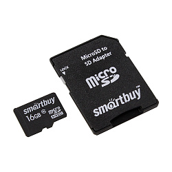 Карта памяти SmartBuy SB16GBSDCL10-01LE, 16 ГБ