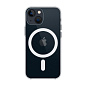 Клип-кейс (накладка) Clear Case MagSafe для Apple iPhone 13 Mini поликарбонат, прозрачный