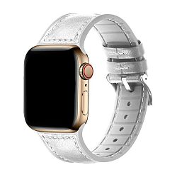 Ремешок для Apple Watch 44 / 45 / 46 / 49mm кожа белый