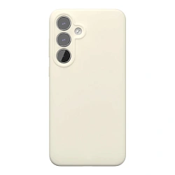 Клип-кейс (накладка) VLP Aster Case Magsafe для Samsung Galaxy S25 FE силикон, поликарбонат, молочный