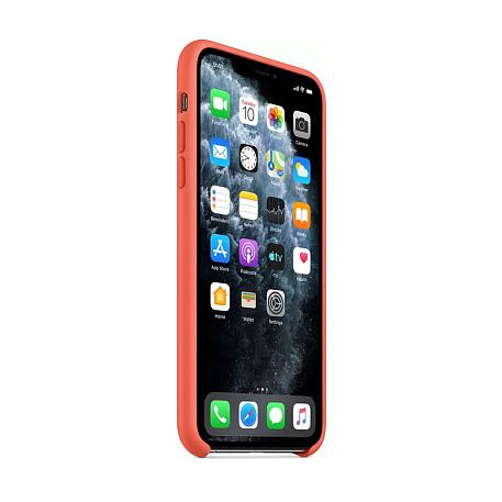 Клип-кейс (накладка) Apple Silicone Case для Apple iPhone 11 Pro Max силикон, Clementine - 2