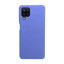 Клип-кейс (накладка) Silicone cover (без лого) для Samsung Galaxy A12 / M12 силикон, васильковый