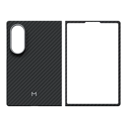 Клип-кейс (накладка) Magssory Aramid Magnetic Case для Samsung Galaxy Z Fold8  кевлар (арамид), чёрный
