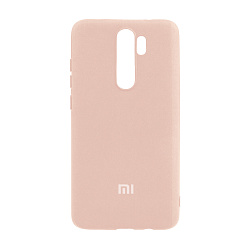 Клип-кейс (накладка) Silicone cover для Xiaomi Redmi Note 8 Pro силикон, пудровый