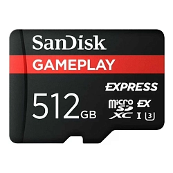 Карта памяти SanDisk GamePlay microSD Express Card (без адаптера), 512 ГБ