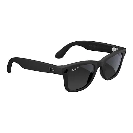 Умные очки Ray-Ban Wayfarer Gen 2 Matte Black, Gradient Graphite Polarized, (53-22-155mm) - 2