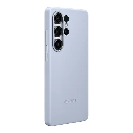 Клип-кейс (накладка) Samsung Kindsuit Case для Samsung Galaxy S25 Ultra экокожа, поликарбонат, голубой - 2