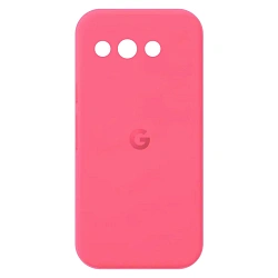 Клип-кейс (накладка) Silicone cover закрытый для Google Pixel 9a силикон, ярко-розовый