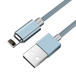 Дата-кабель Hoco U40A Magnetic Lightning 1 м, серый