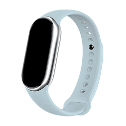 Спортивный ремешок для Xiaomi Smart Band 8 / 9 / 10 силикон небесно-голубой