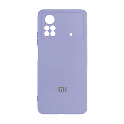 Клип-кейс (накладка) для Xiaomi Poco X4 Pro силикон, лиловый