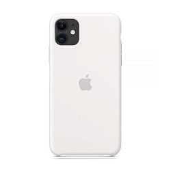 Клип-кейс (накладка) Apple Silicone Case для Apple iPhone 11 силикон, Ivory White