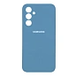 Клип-кейс (накладка) Silicone cover закрытый для Samsung Galaxy S25 силикон, голубой