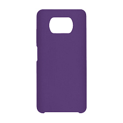 Клип-кейс (накладка) Silicone cover (без лого) для Xiaomi Poco X3 NFC / Poco X3 Pro силикон, фиолетовый