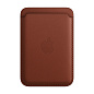 Кардхолдер Leather Wallet with Magsafe для Apple iPhone искусственная кожа, тёмно-коричневый